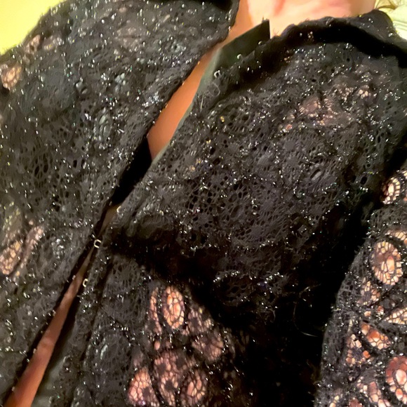 Women’s black lace blouse - Picture 2 of 6